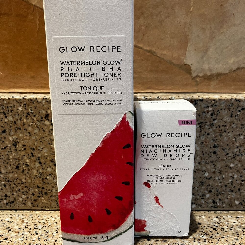 GLOW Recipe Watermelon Glow Toner & Niacinamide Drops!!! NEW